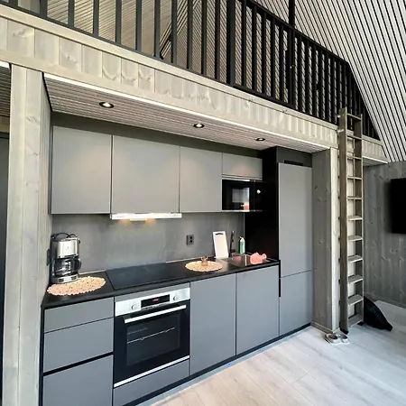 Top-Floor Waterfront Cabin Apartment In Henningsvaer דירה *